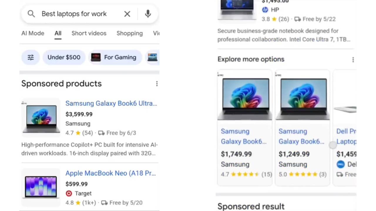 Popisy viditelné v Shopping reklamách