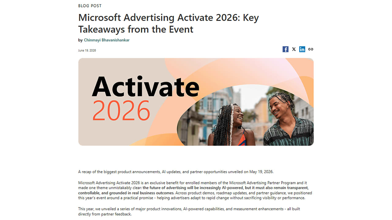Oficiální shrnutí Activate 2026