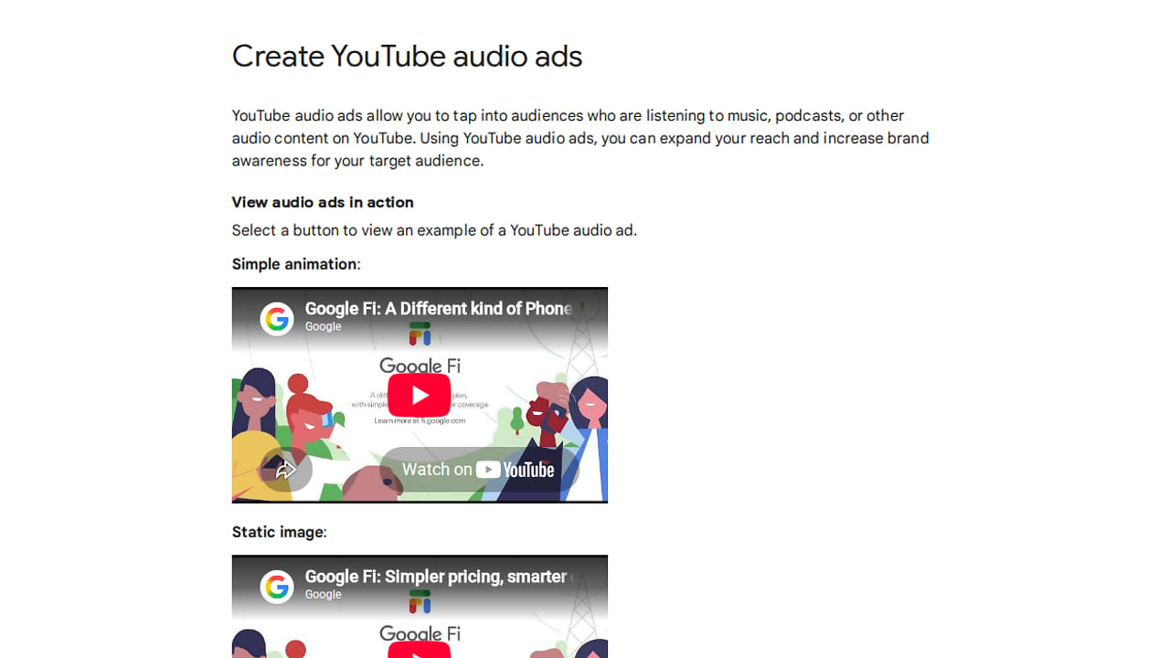 Google vydal průvodce YouTube audio reklamami
