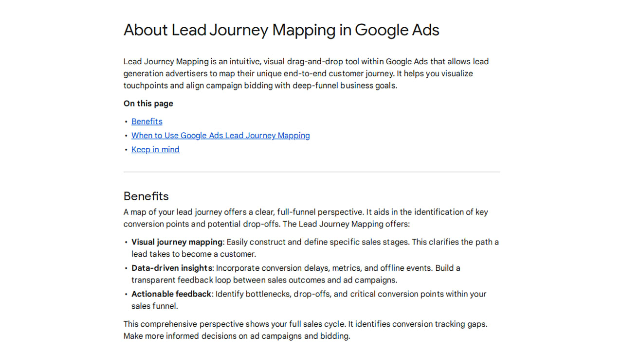 Lead Journey Mapping