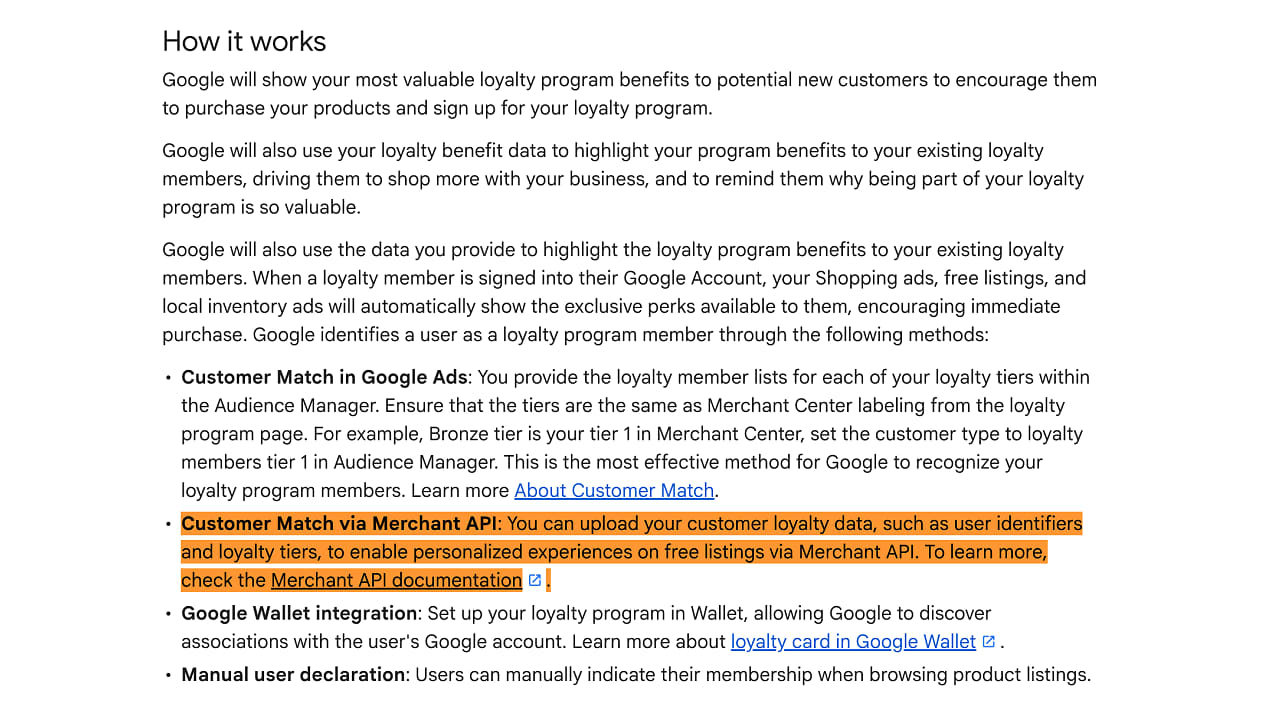Nahrávání Customer Match publik přes Merchant API