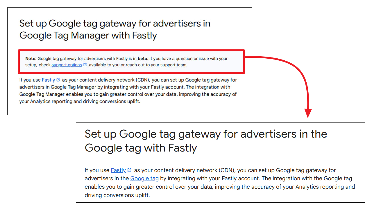 Google Tag Gateway pro Akamai a Fastly opouští beta verzi