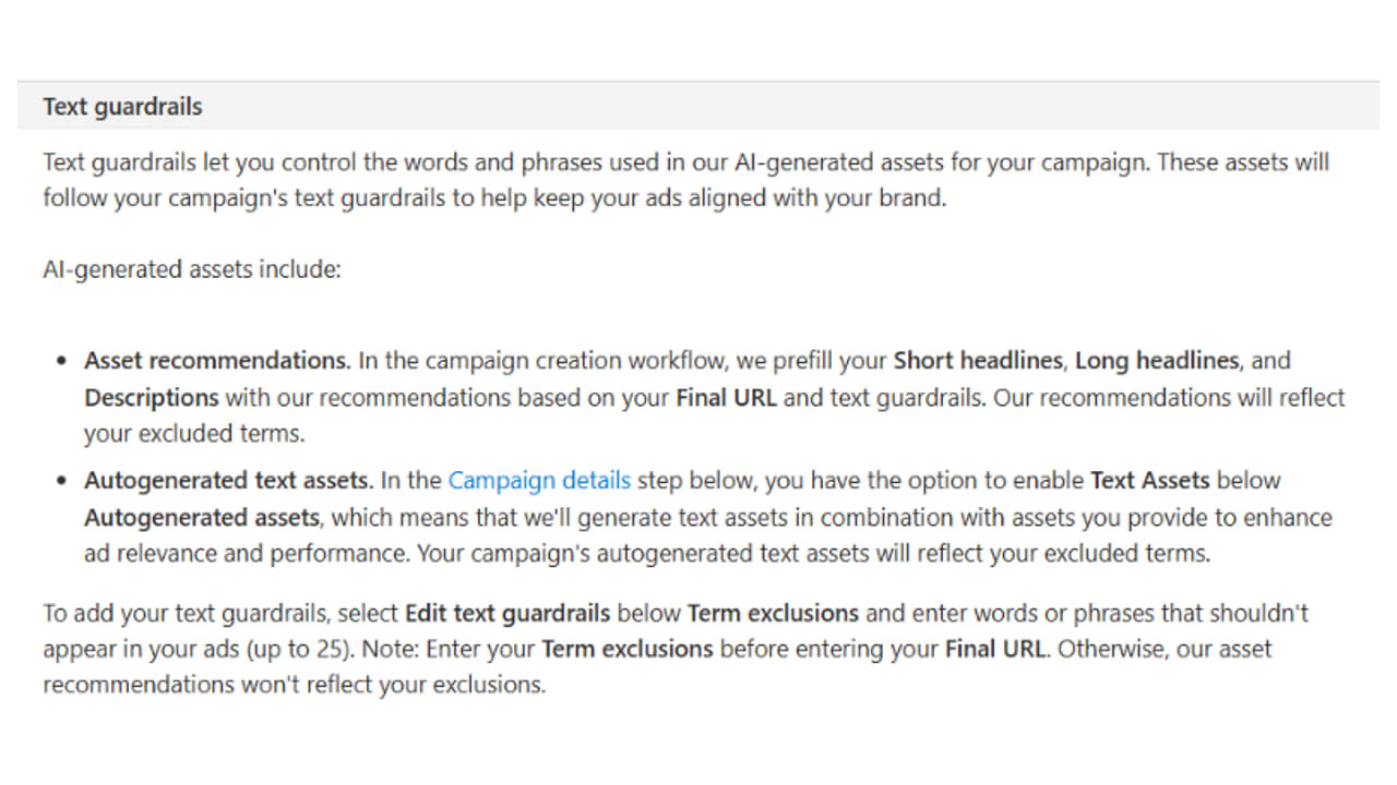 Přejmenování Text Guidelines na Text Guardrails